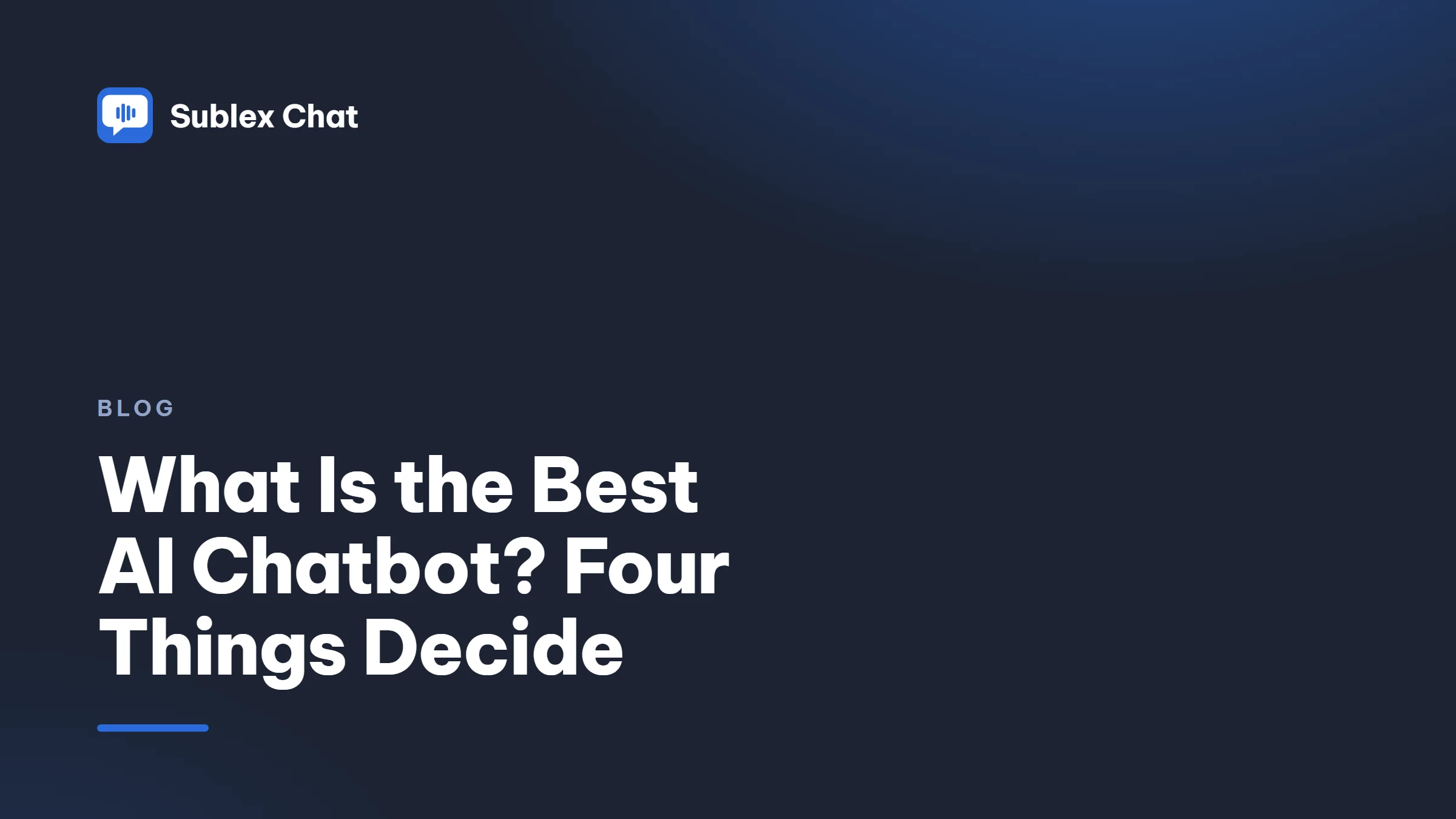 Choosing the best AI chatbot for a business, showing the four questions that decide which kind of product fits.